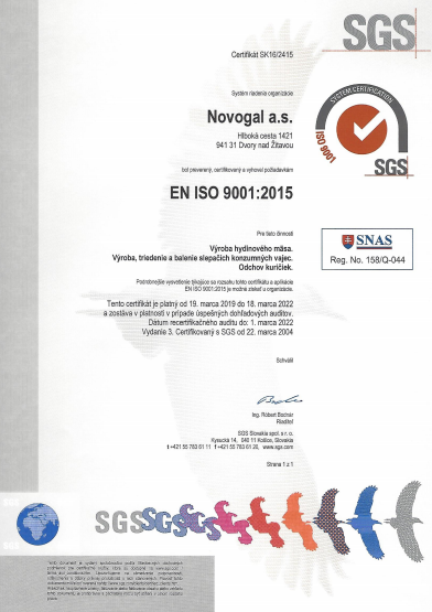 ISO certifikácia 9001:2015